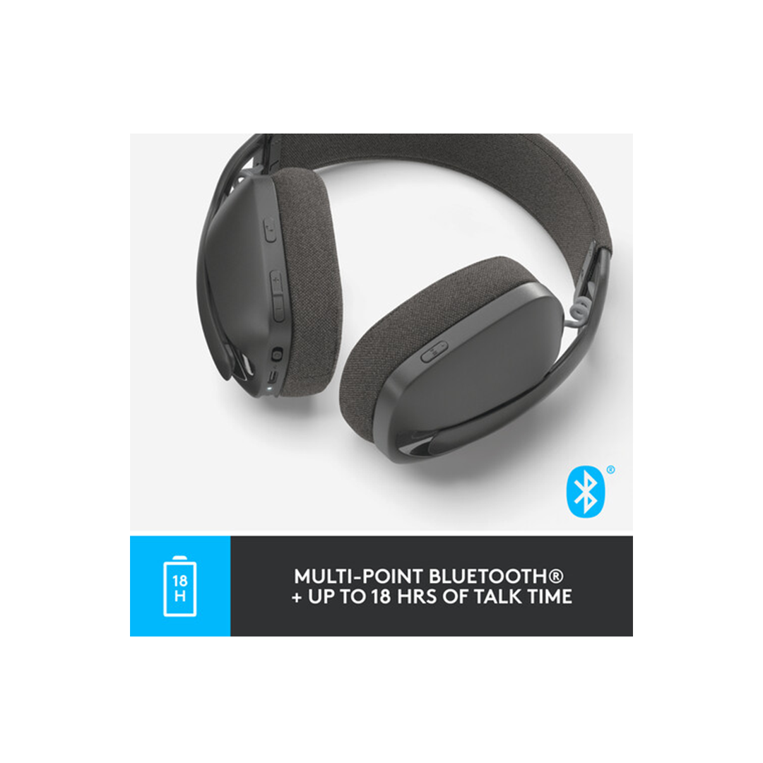 Logitech Zone Vibe 100 Wireless Headset - Graphite in Qatar Logitech Zone Vibe 100 Wireless Headset - Graphite in Qatar